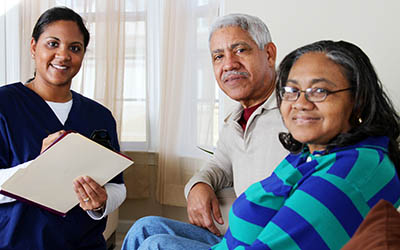 Nurse with Elderly Patients